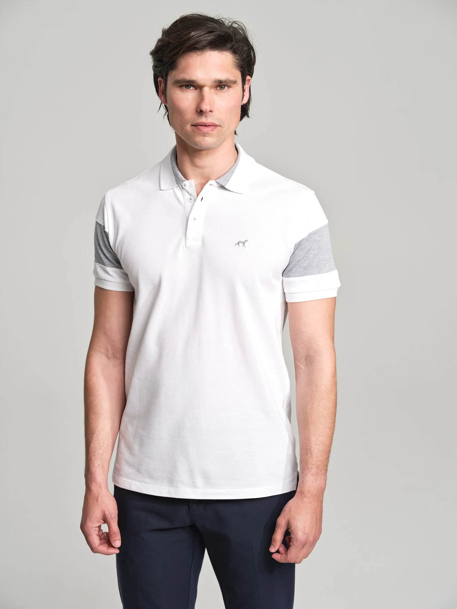 Sport sleeve stripe piquet polo shirt - Image 14