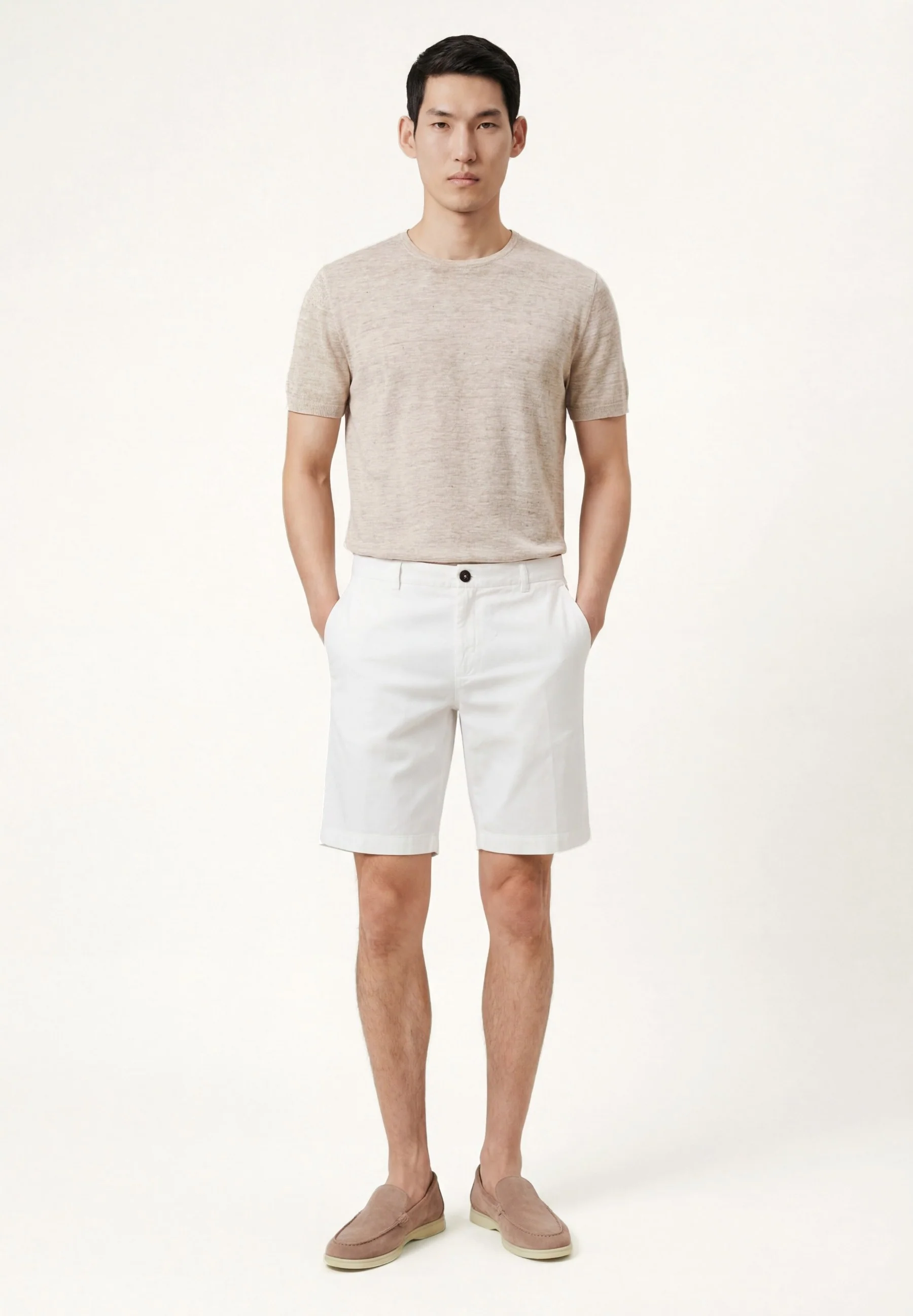 Stretch Cotton Casual Shorts - Image 28