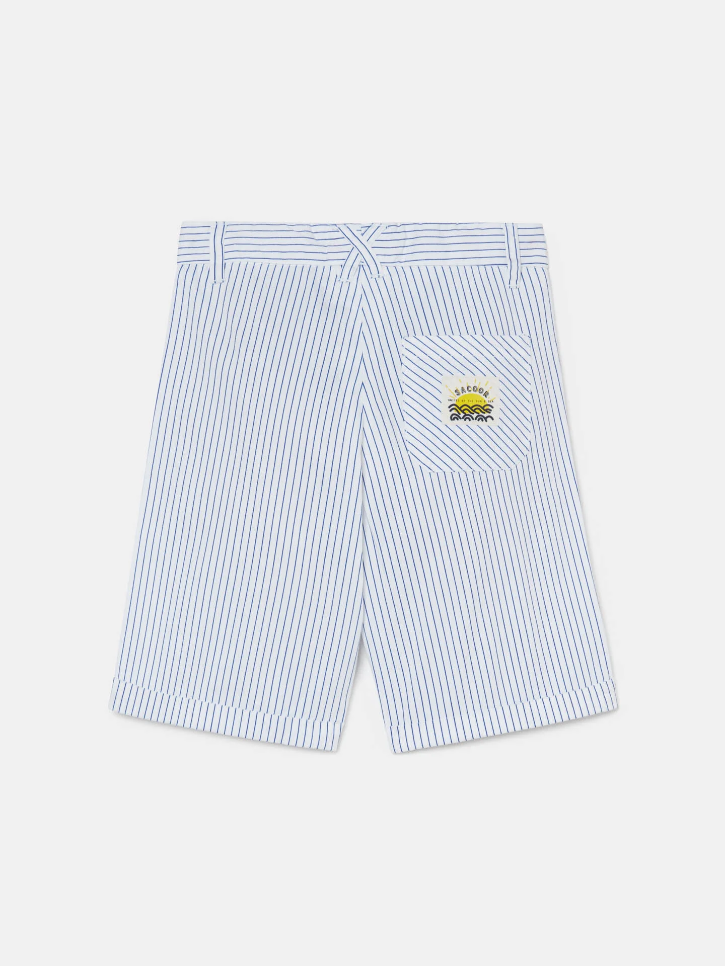 Striped Garment Dye Bermuda Shorts - Image 2