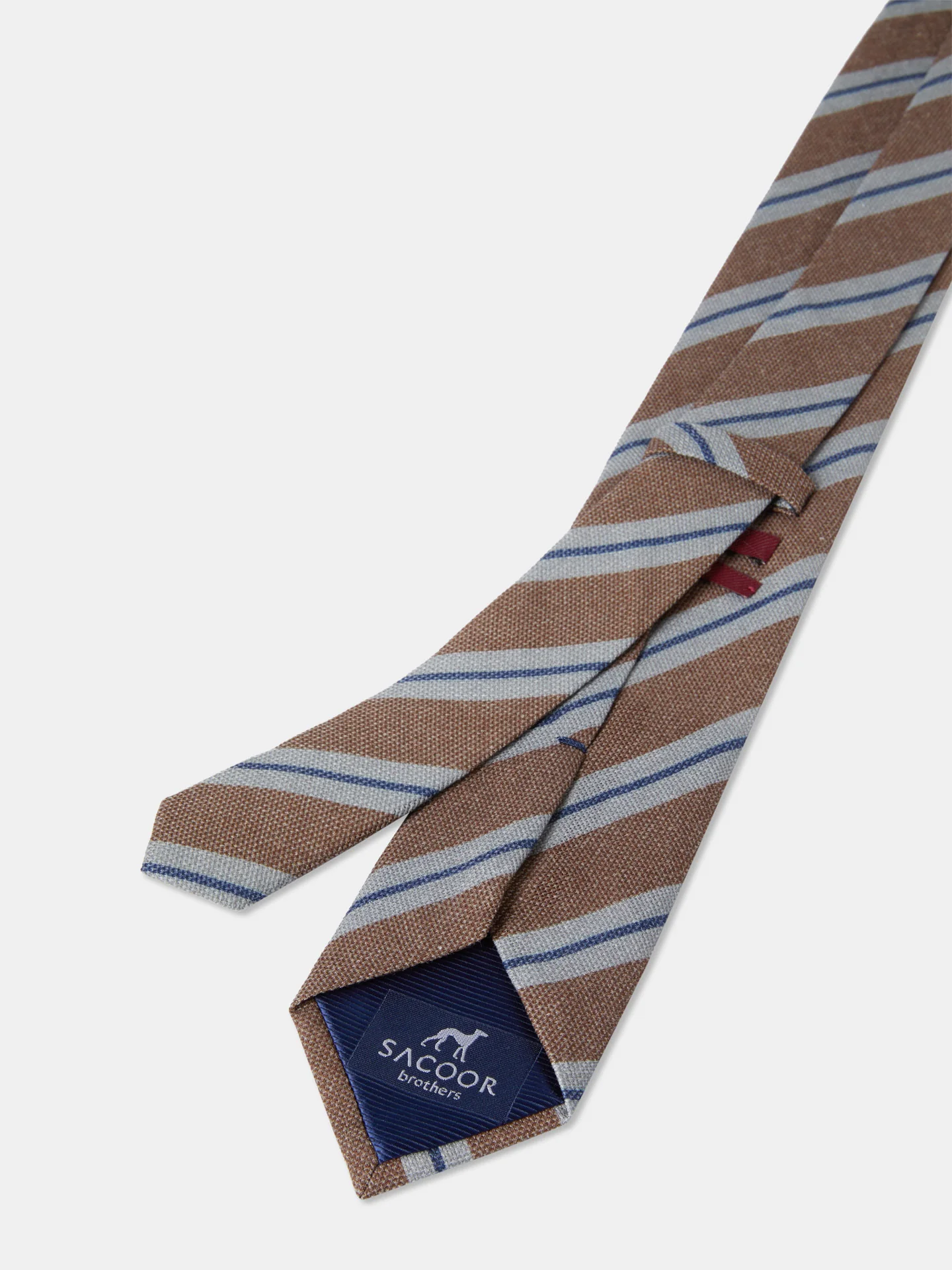 Striped Pattern 100% Silk Tie 7,5cm - Image 4