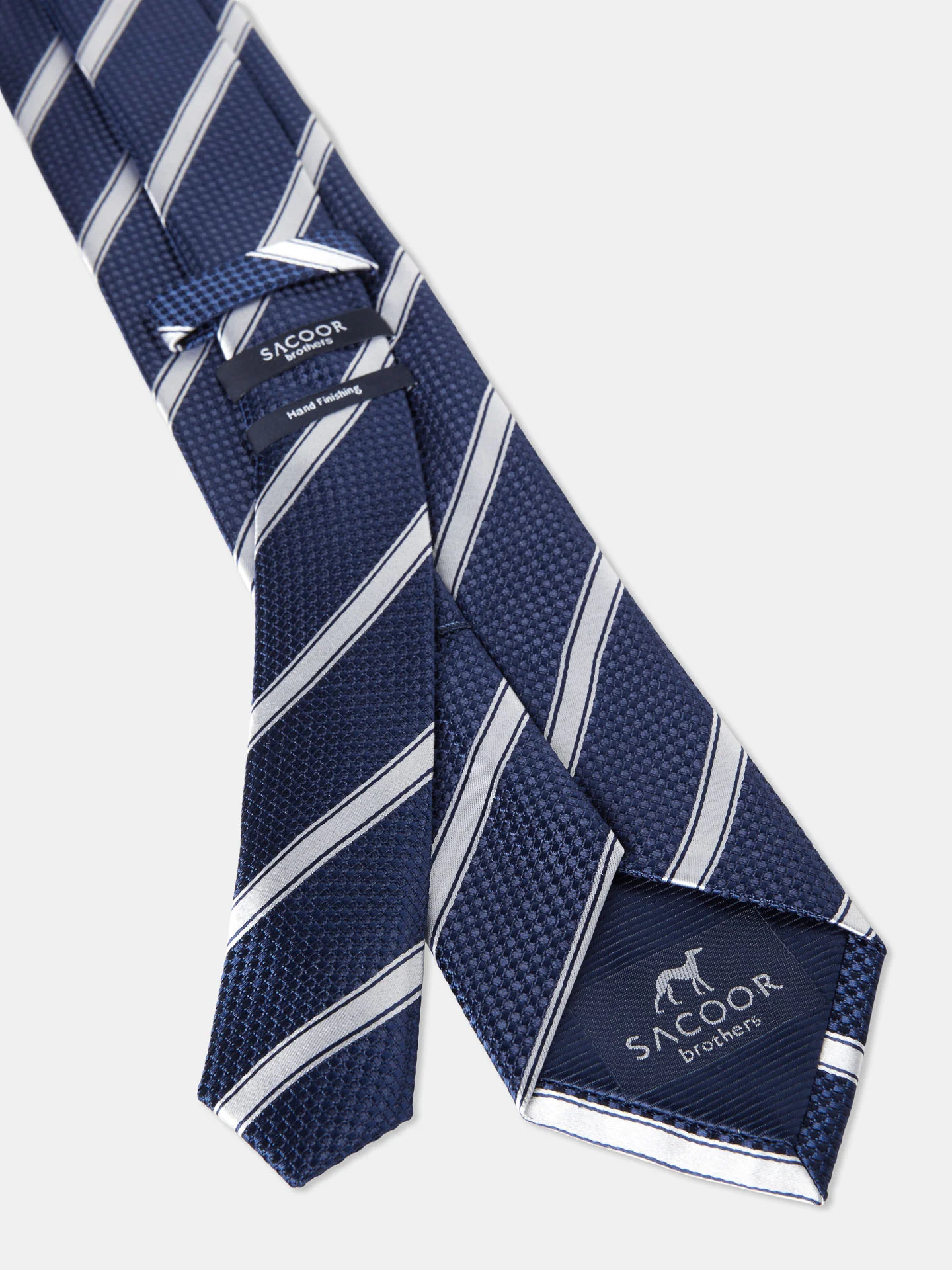 Striped Pattern 100% Silk Tie 7,5cm - Image 4