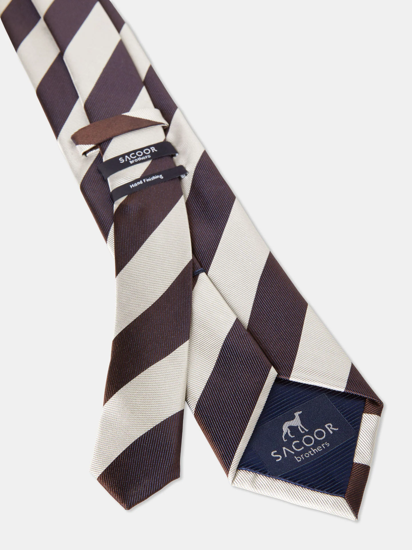 Striped Pattern 100% Silk Tie 7,5cm - Image 4