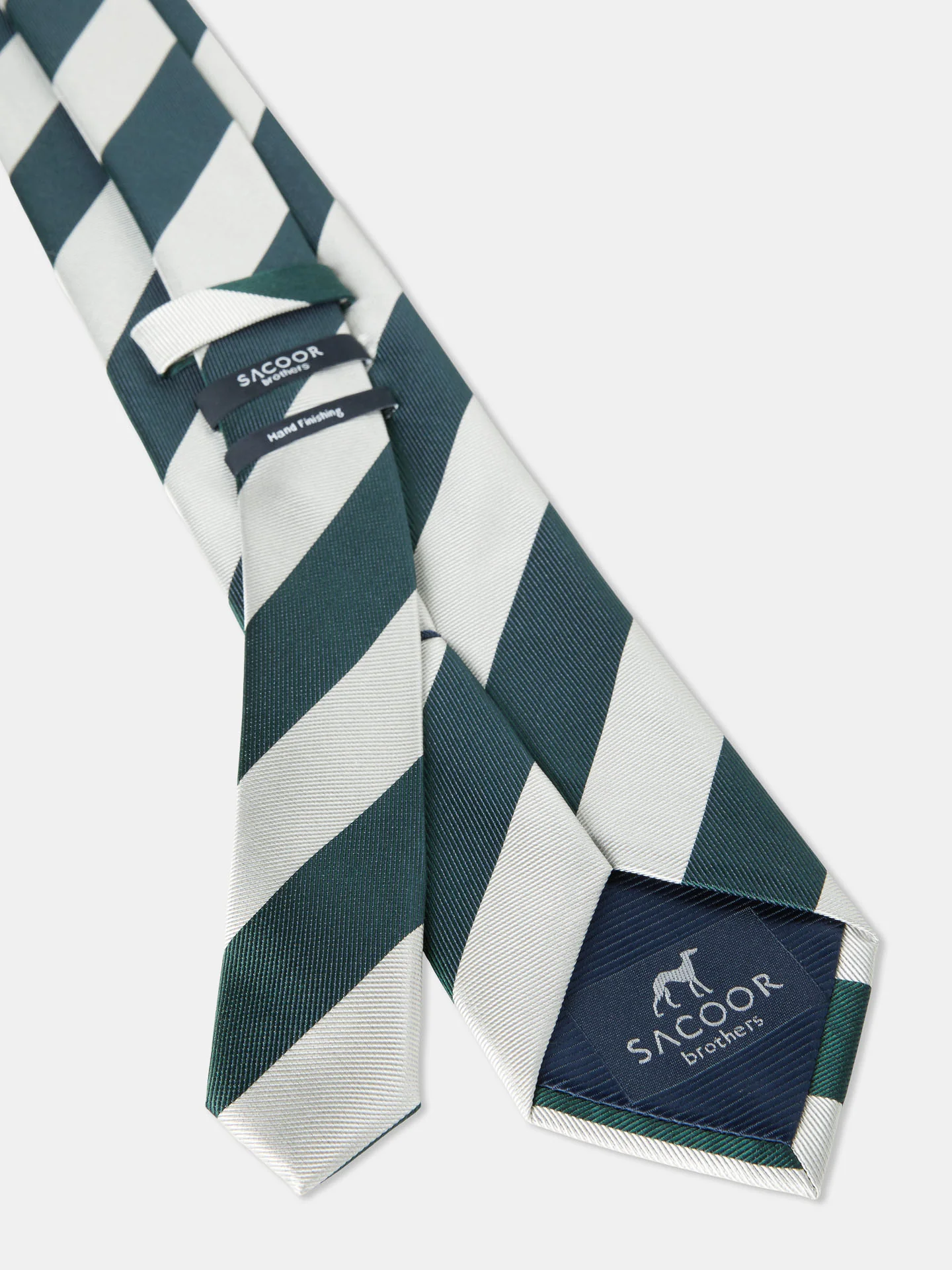 Striped Pattern 100% Silk Tie 7,5cm - Image 8
