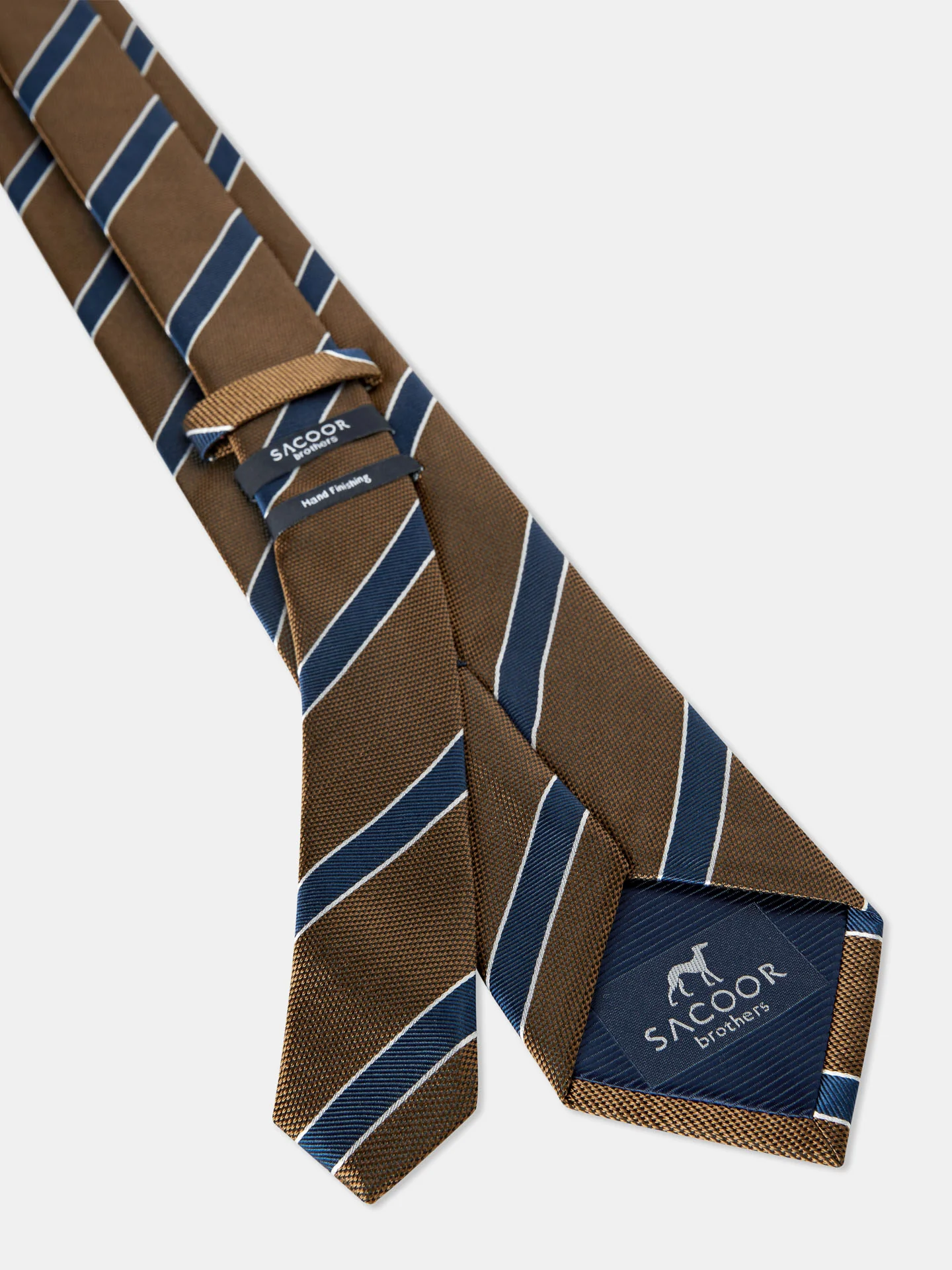 Striped Pattern 100% Silk Tie 7,5cm - Image 2