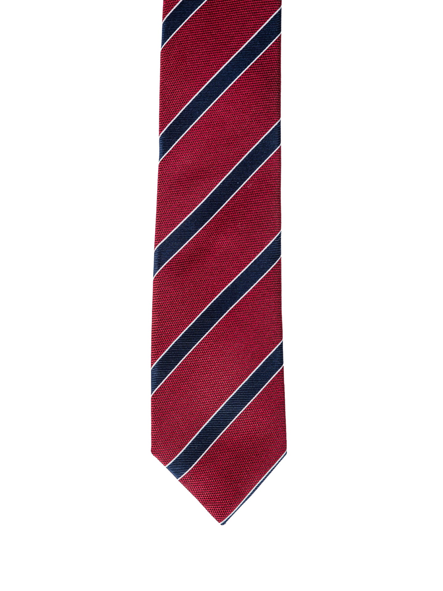 Striped Pattern 100% Silk Tie 7,5cm - Image 5