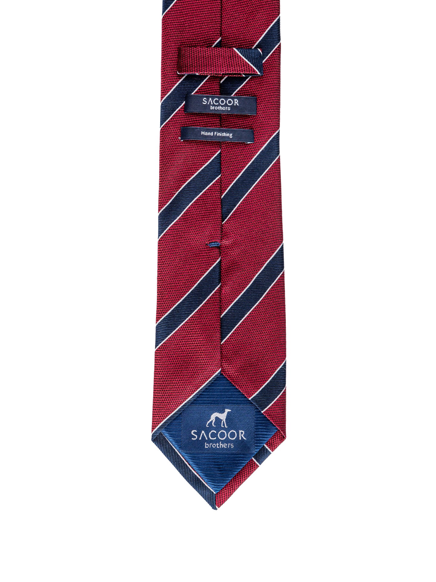 Striped Pattern 100% Silk Tie 7,5cm - Image 6