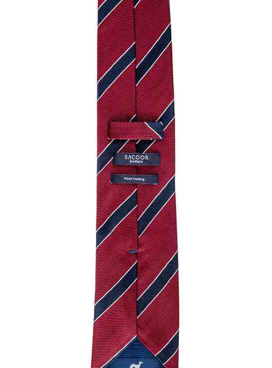 Striped Pattern 100% Silk Tie 7,5cm - Image 7