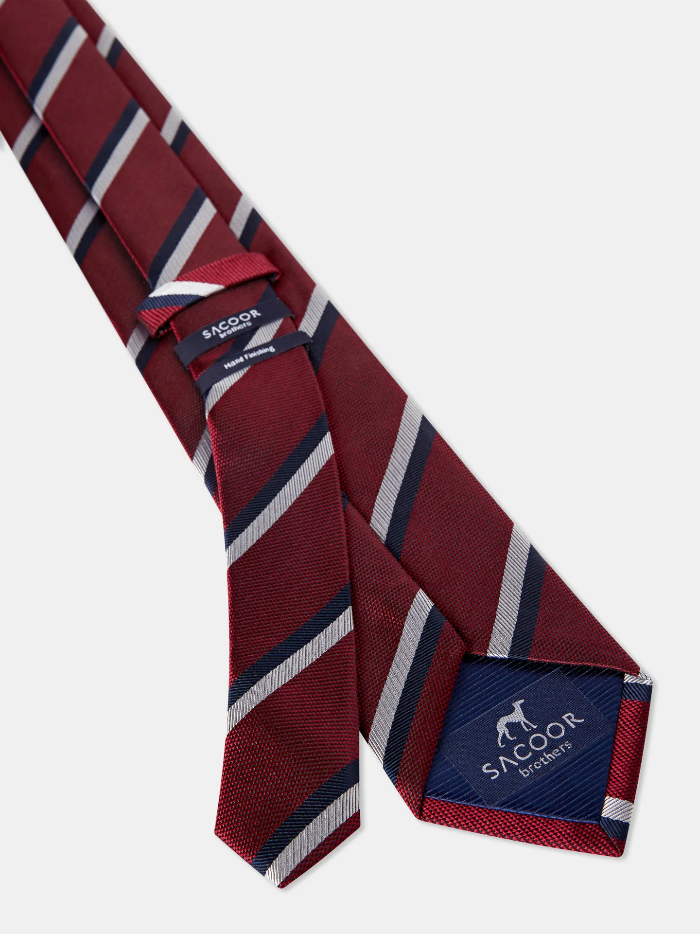 Striped Pattern 100% Silk Tie 7,5cm - Image 4