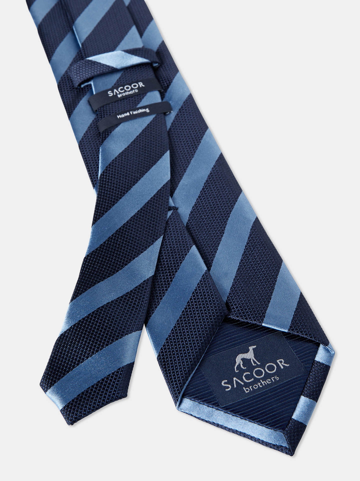 Striped Pattern 100% Silk Tie 7,5cm - Image 6