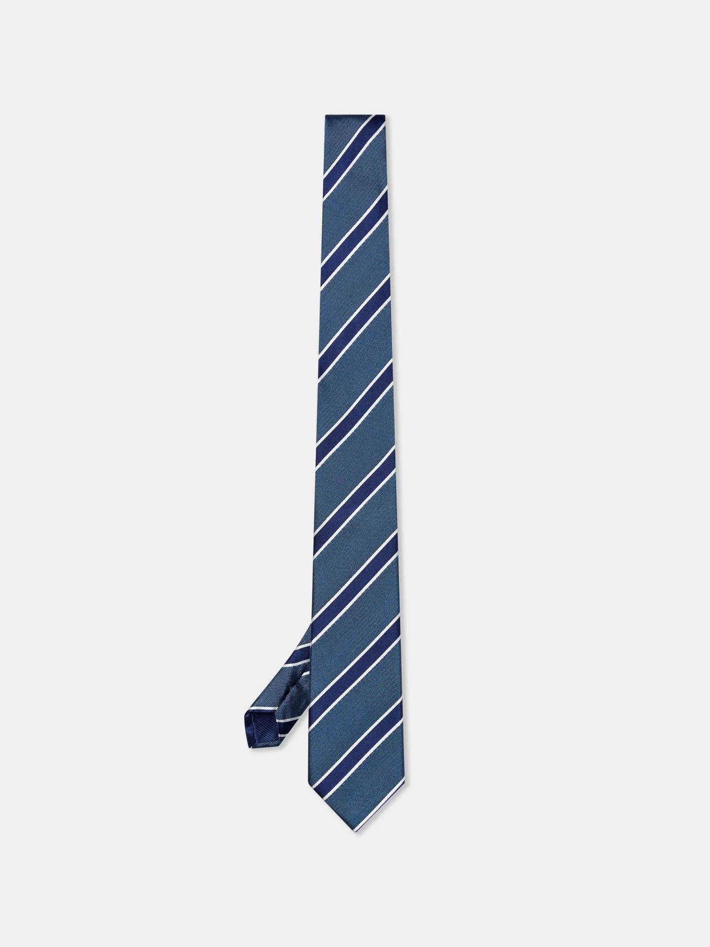 Striped Pattern 100% Silk Tie 7,5cm - Image 3