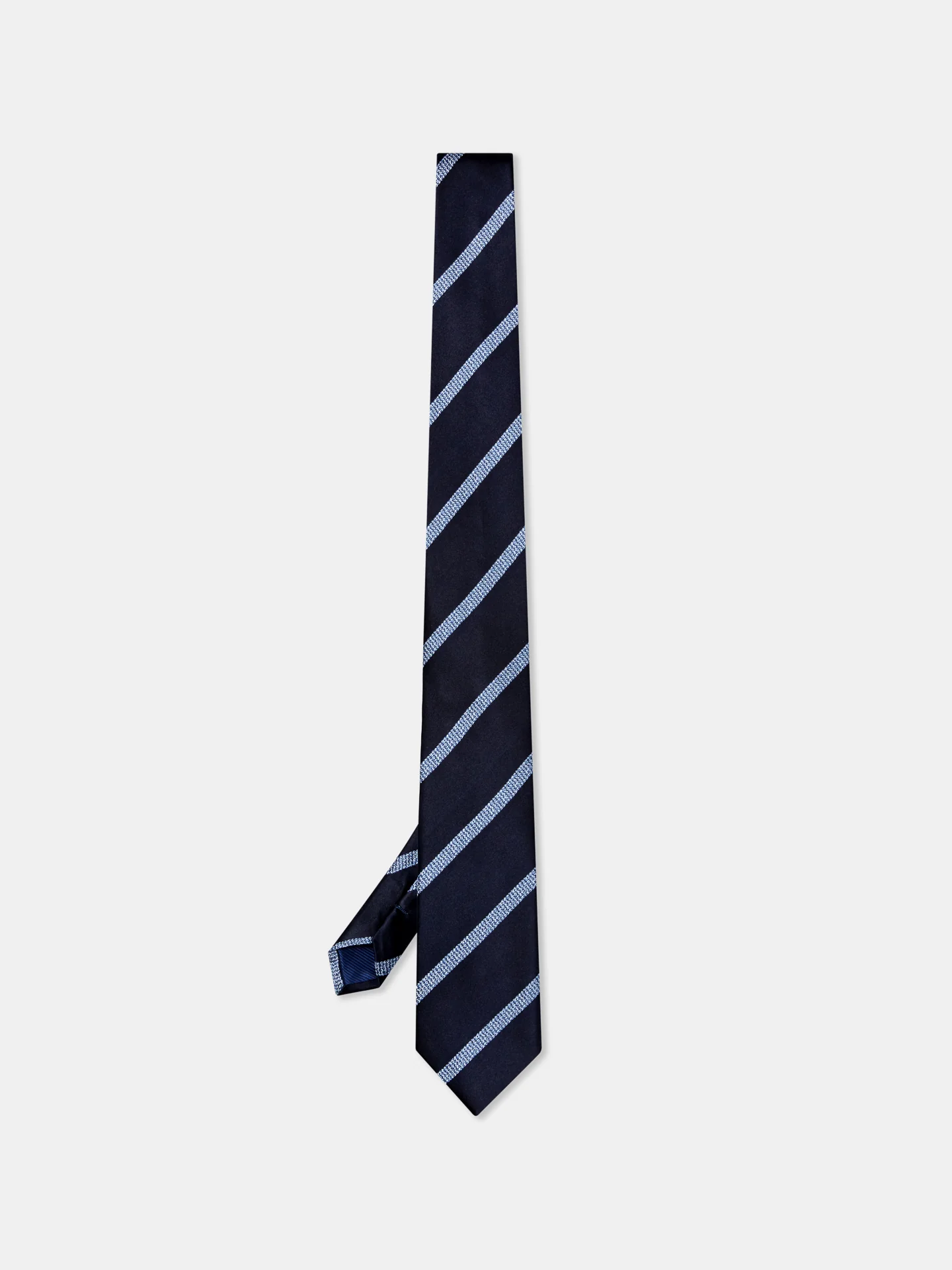 Striped Pattern 100% Silk Tie 7,5cm - Image 3