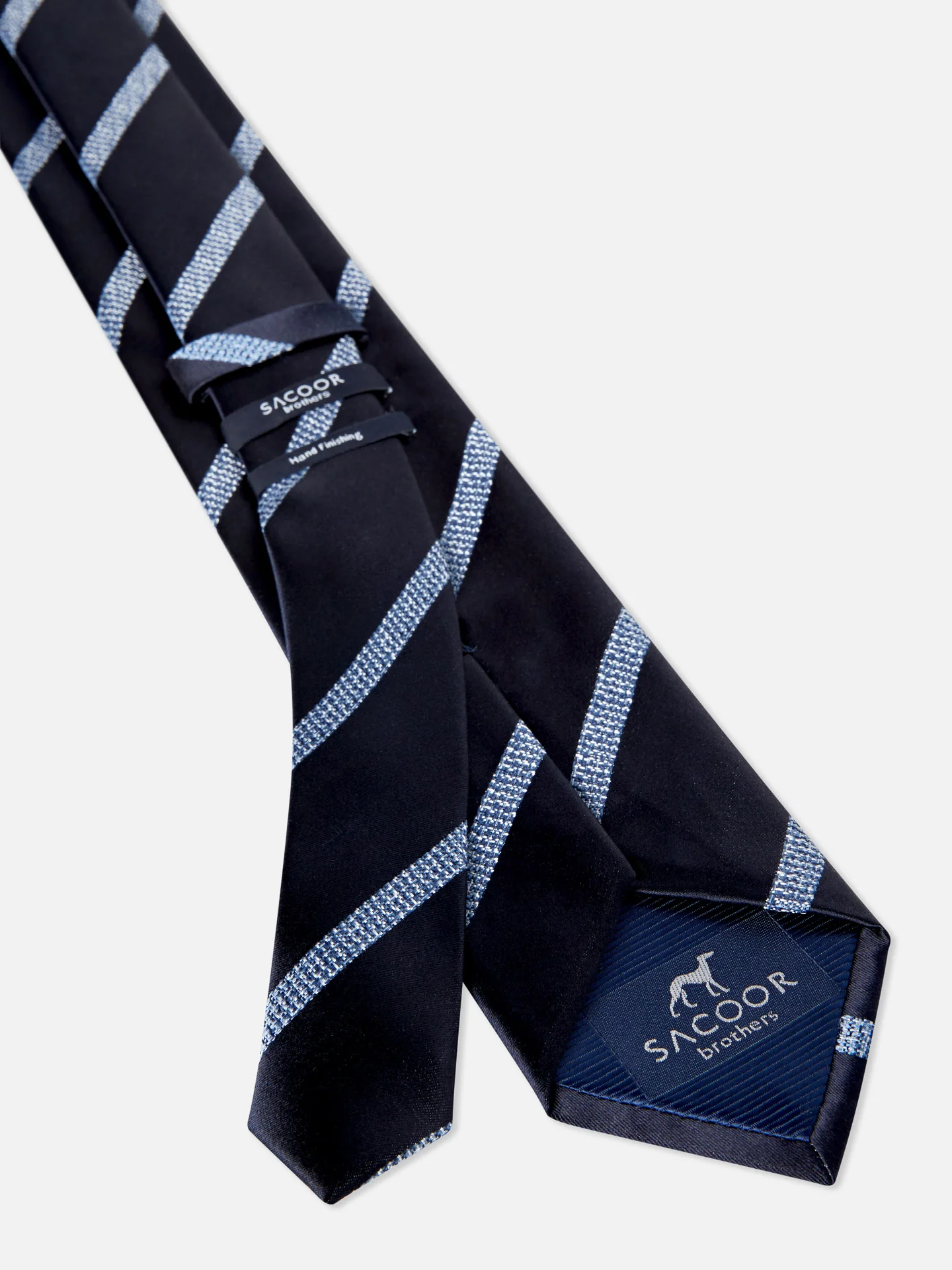 Striped Pattern 100% Silk Tie 7,5cm - Image 4