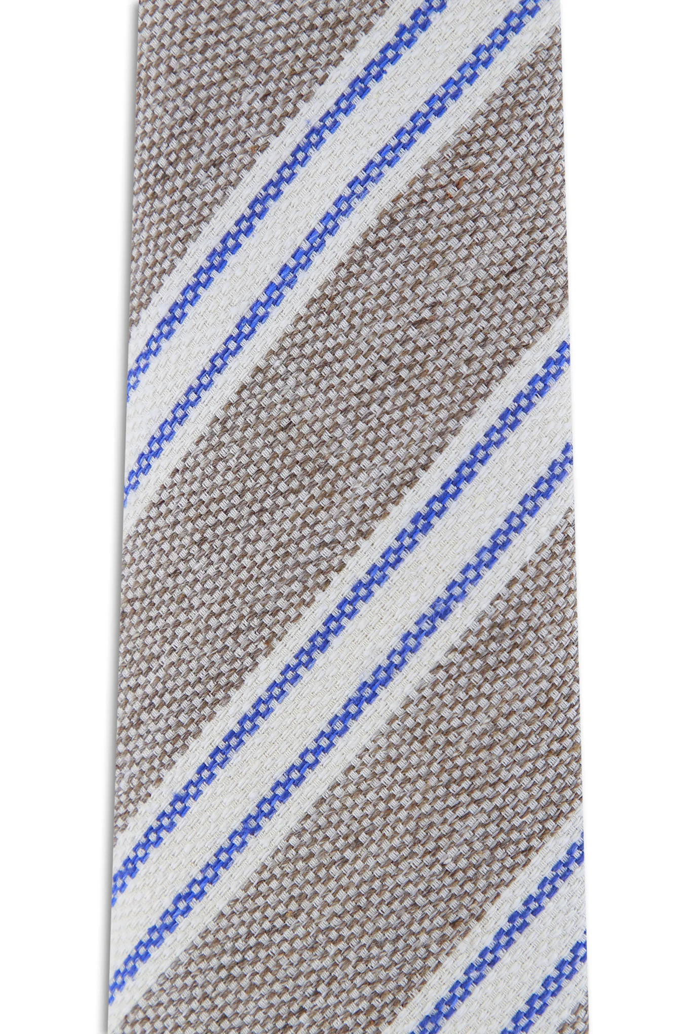Striped Pattern Tie 100% Silk 7cm - Image 5