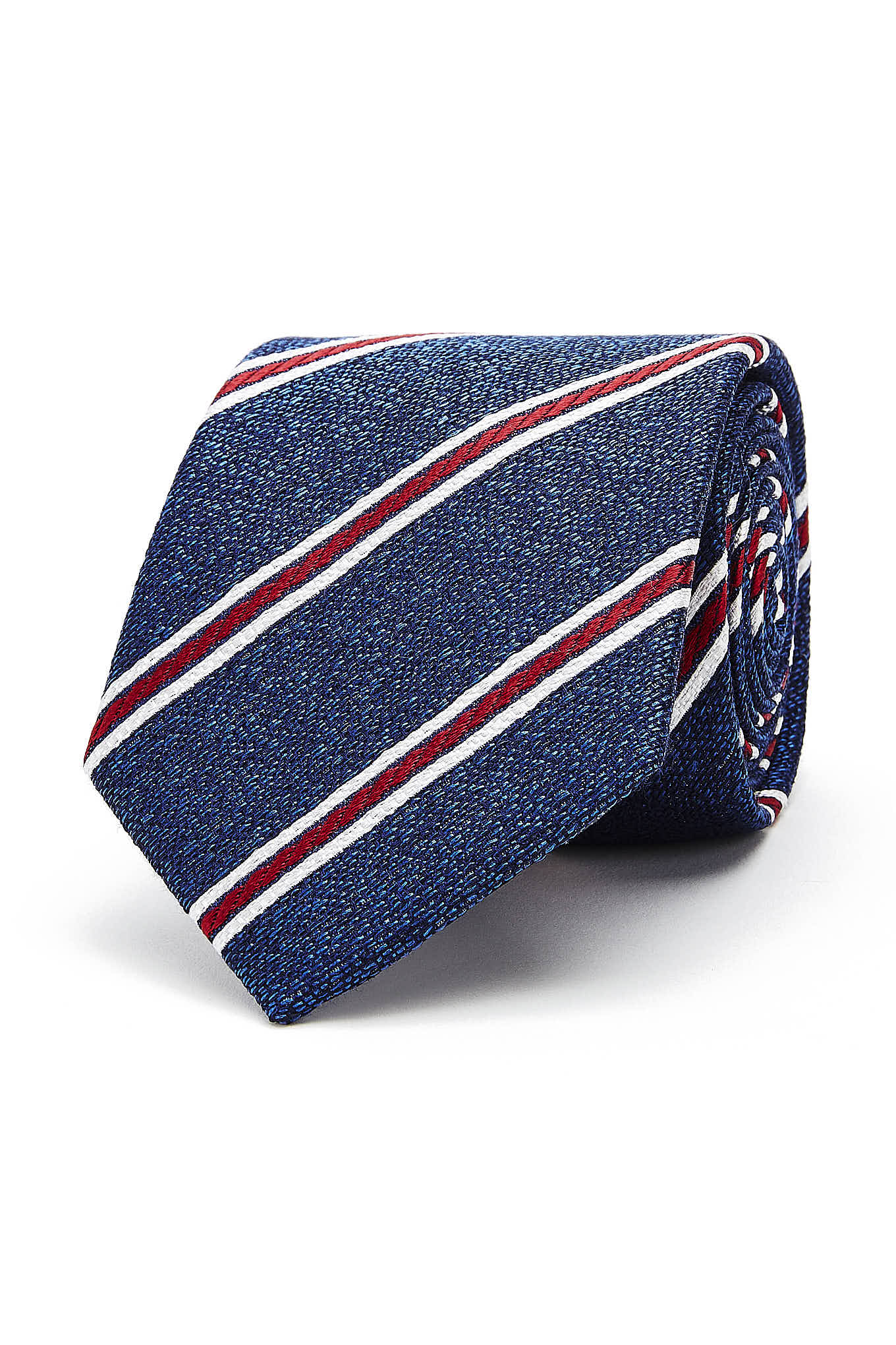 Striped Pattern Tie 100% Silk 8cm