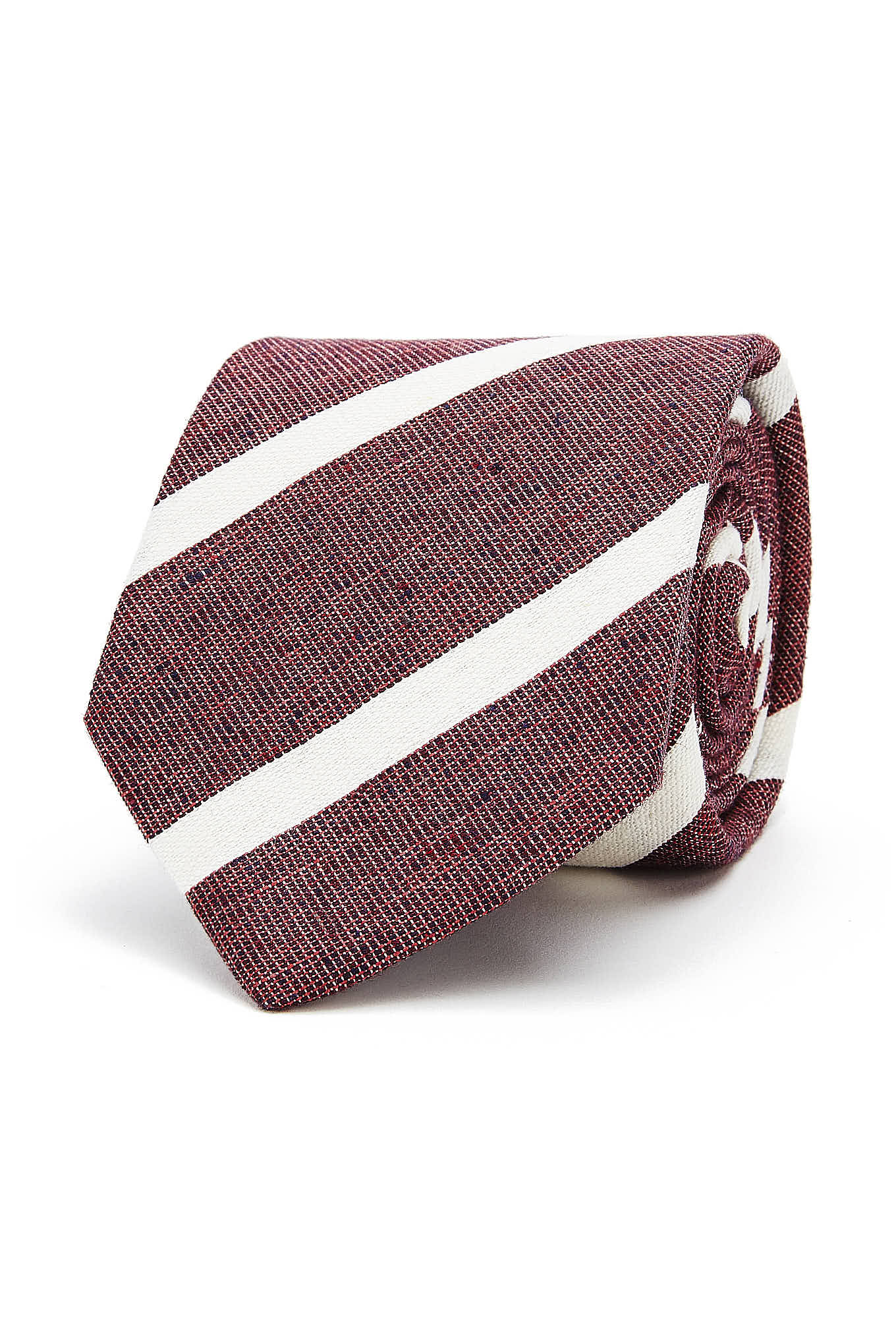 Striped Pattern Tie 100% Silk 8cm
