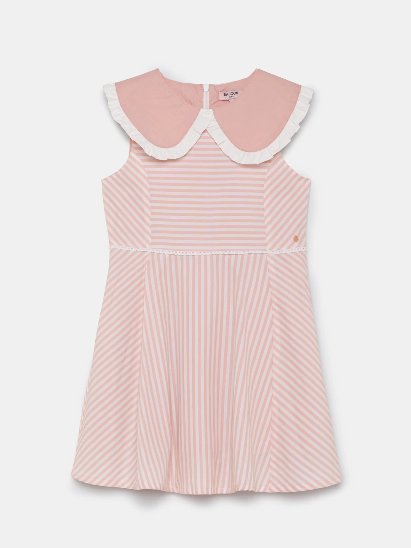 striped Sleeves Dress - Image 2