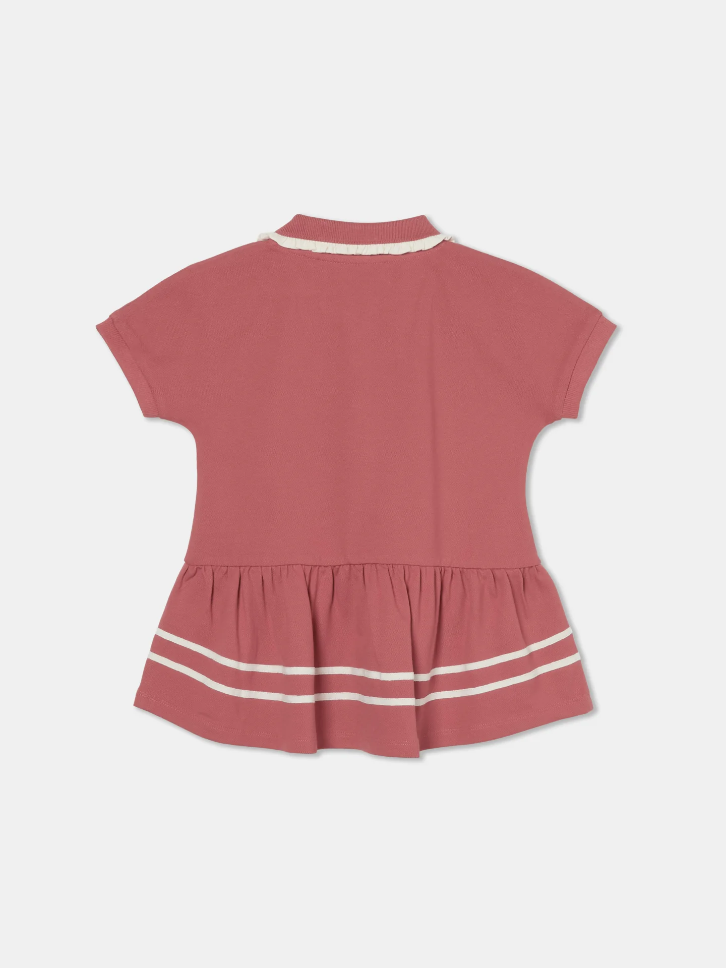 Stripes Peplum Polo Shirt - Image 2