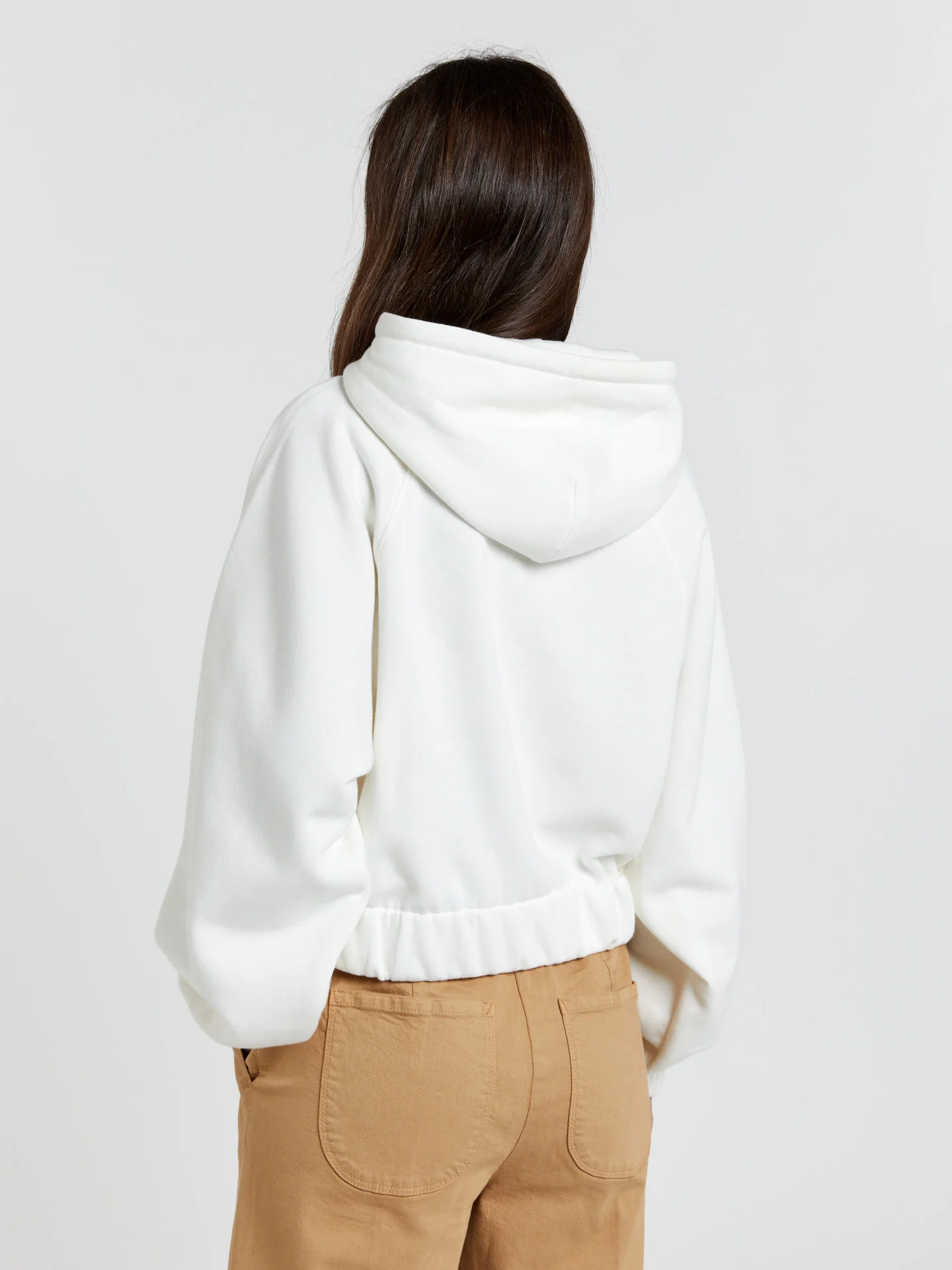 Sweatshirt with hoodie and graphic print - Image 2