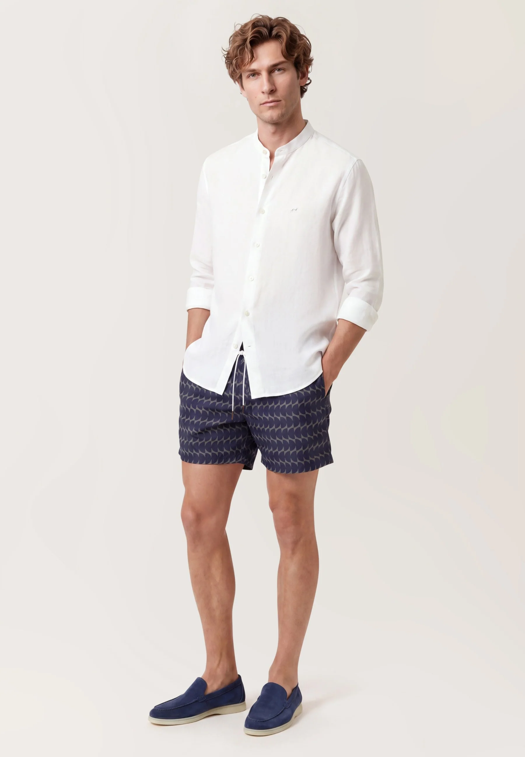 Swim Shorts With Print In Quick Dry Fabric
