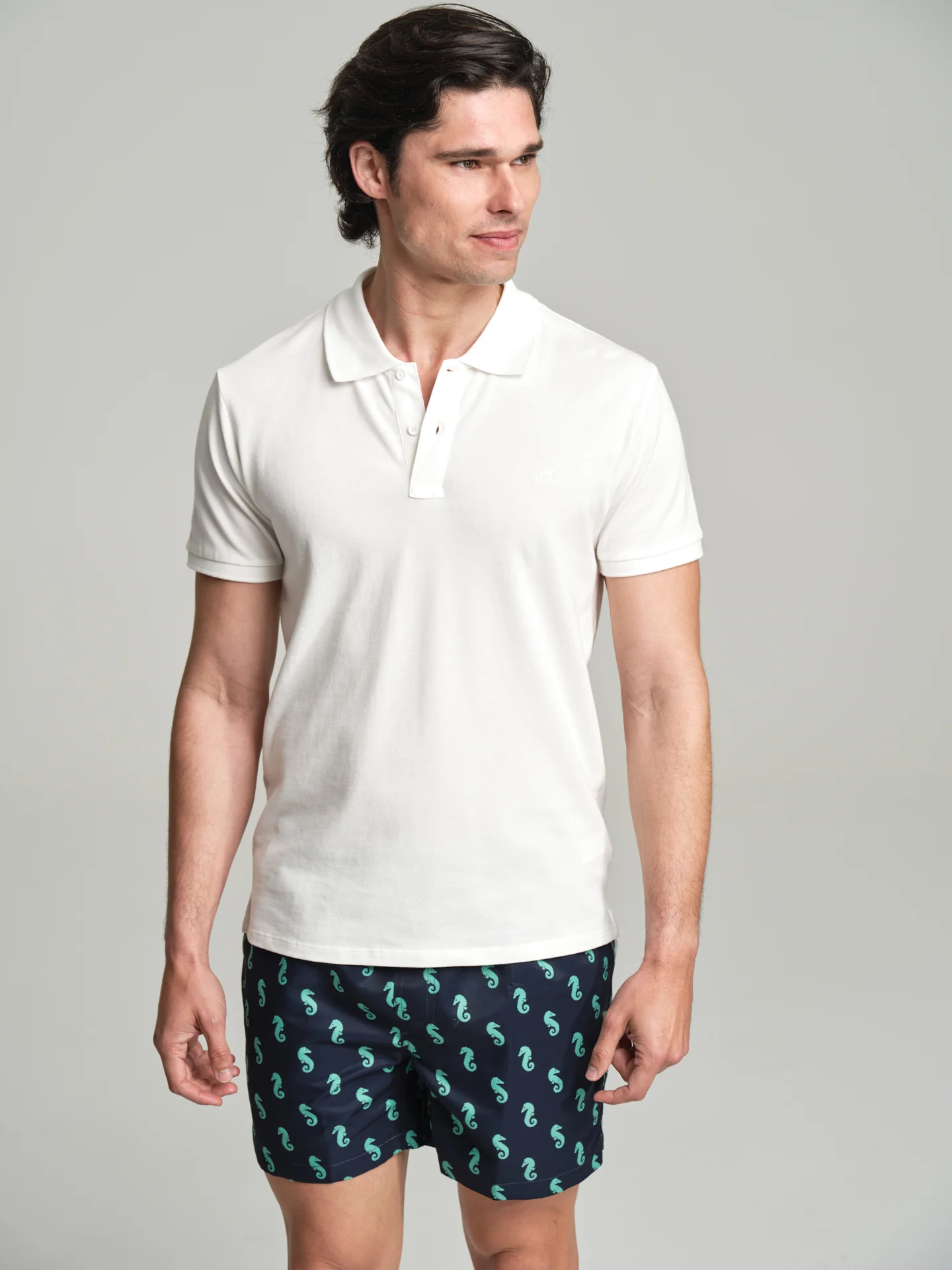 Swim shorts with summery print