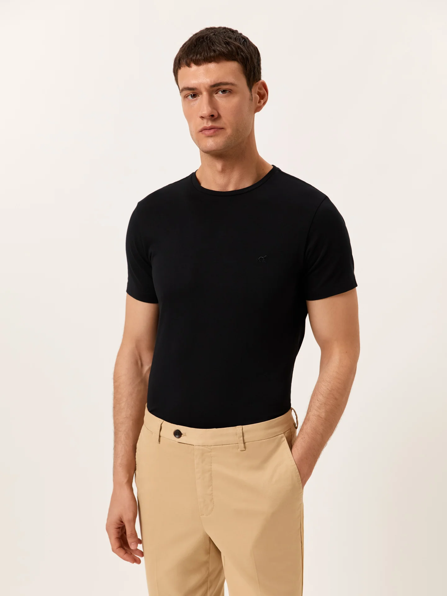 T-shirt with Logo Embroidered in 100% Organic Cotton