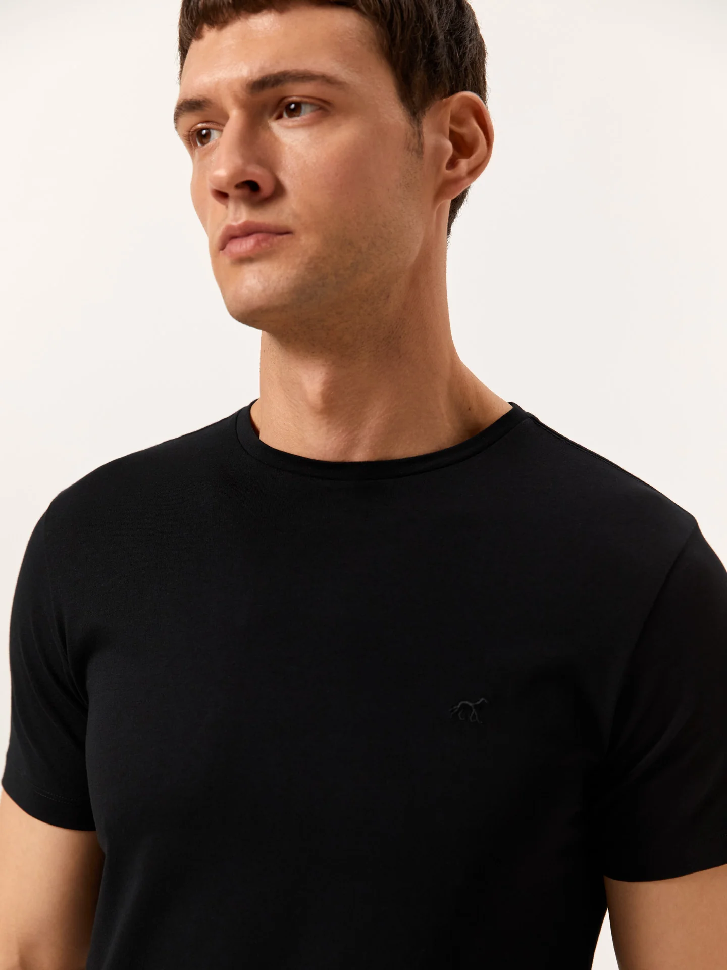 T-shirt with Logo Embroidered in 100% Organic Cotton - Image 2