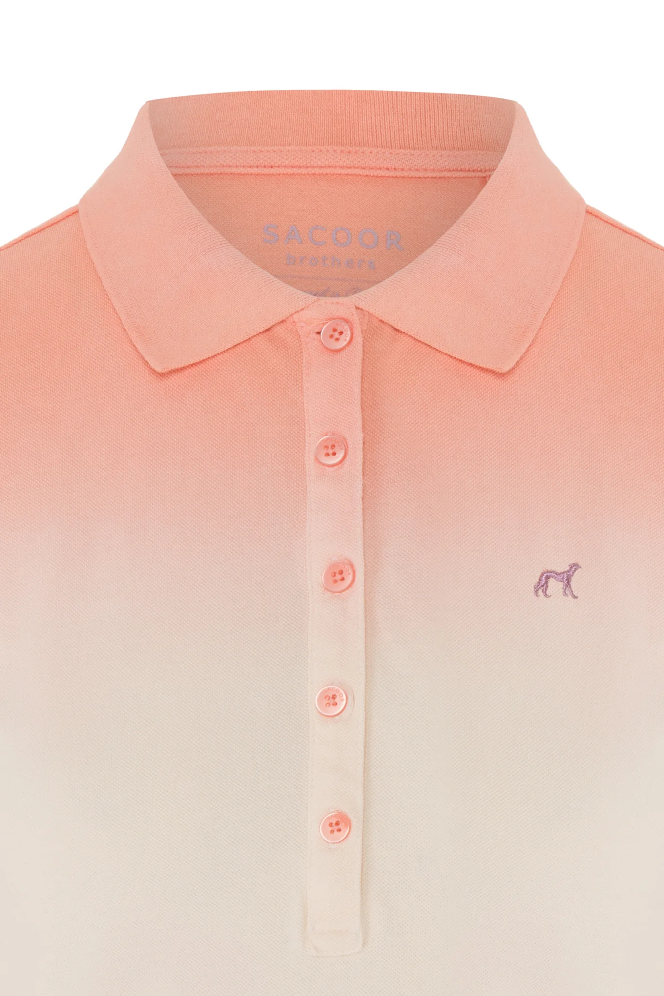 Tie-dye ombre piquet polo shirt - Image 3