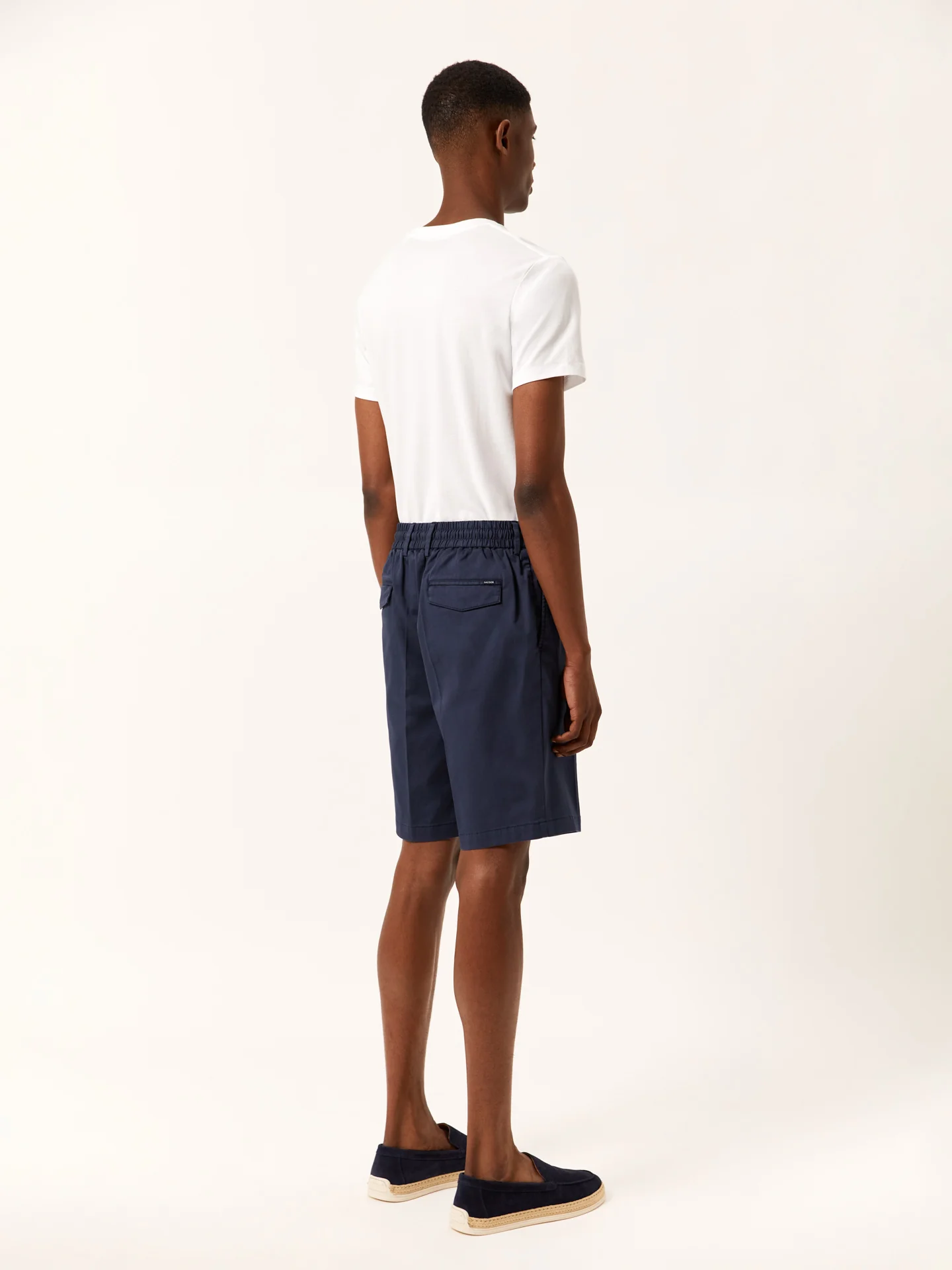 Twill Shorts with Drawstring at waistband - Image 4