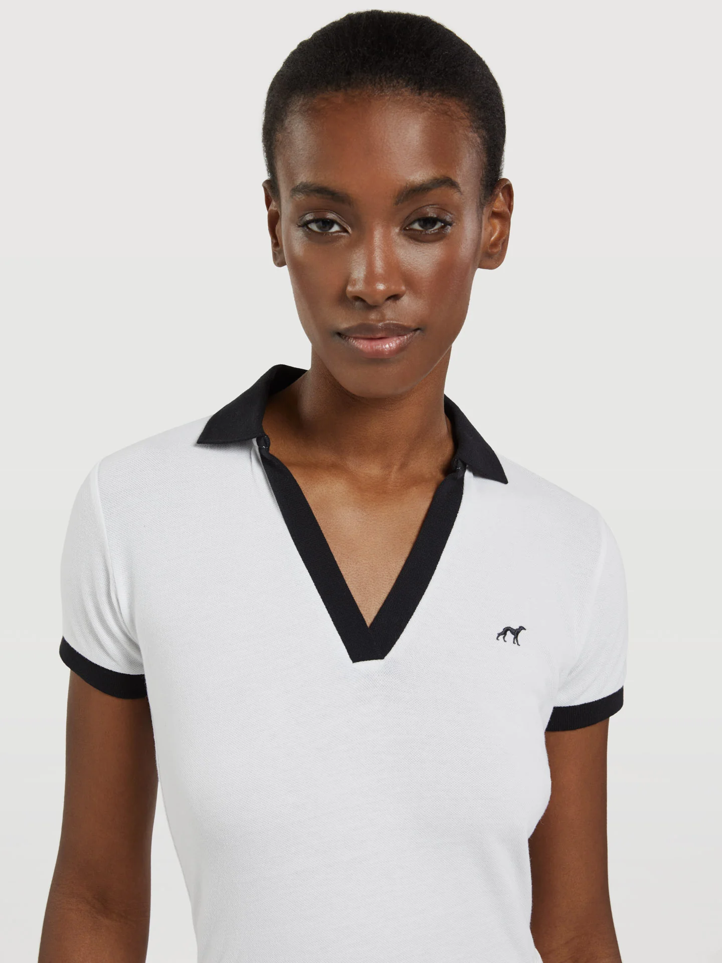 V' Neck Polo Piquet - Image 4