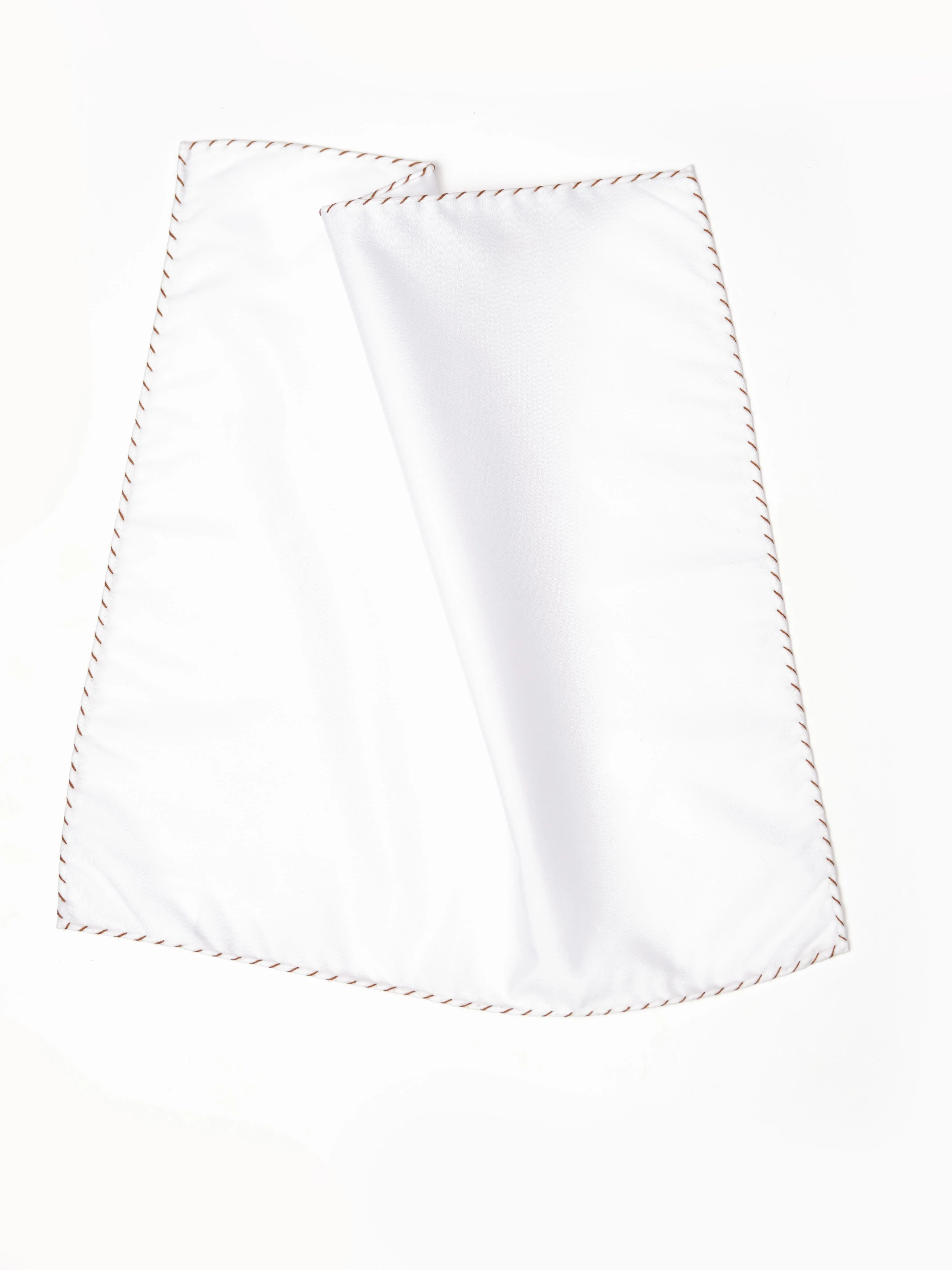 White handkerchief with contrast detail - Image 6