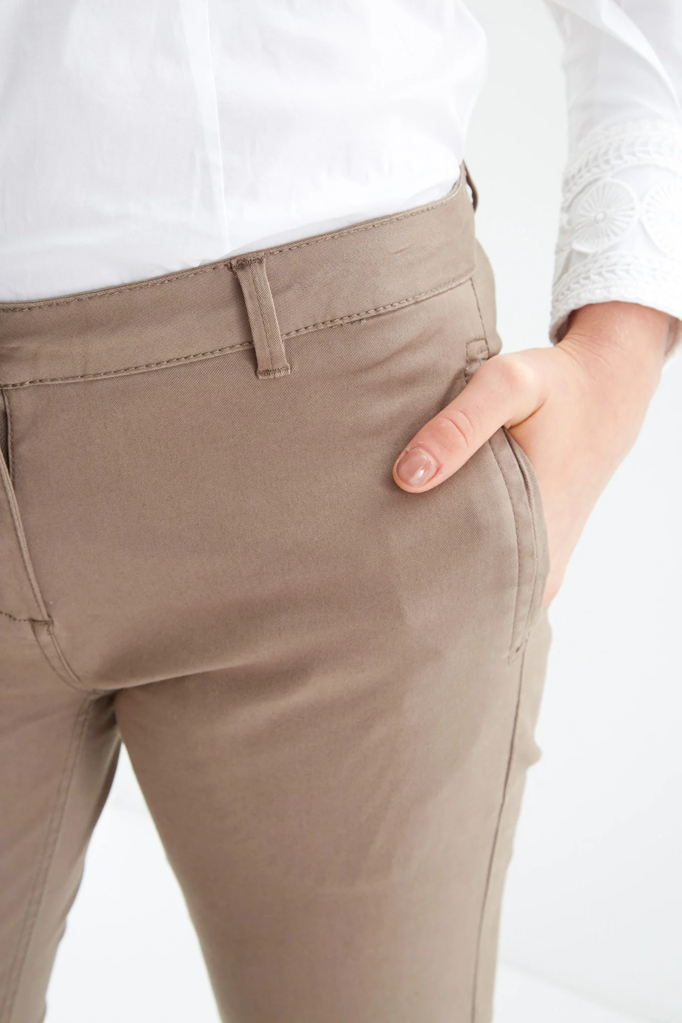 Women's Slim Chino Trousers - Image 4