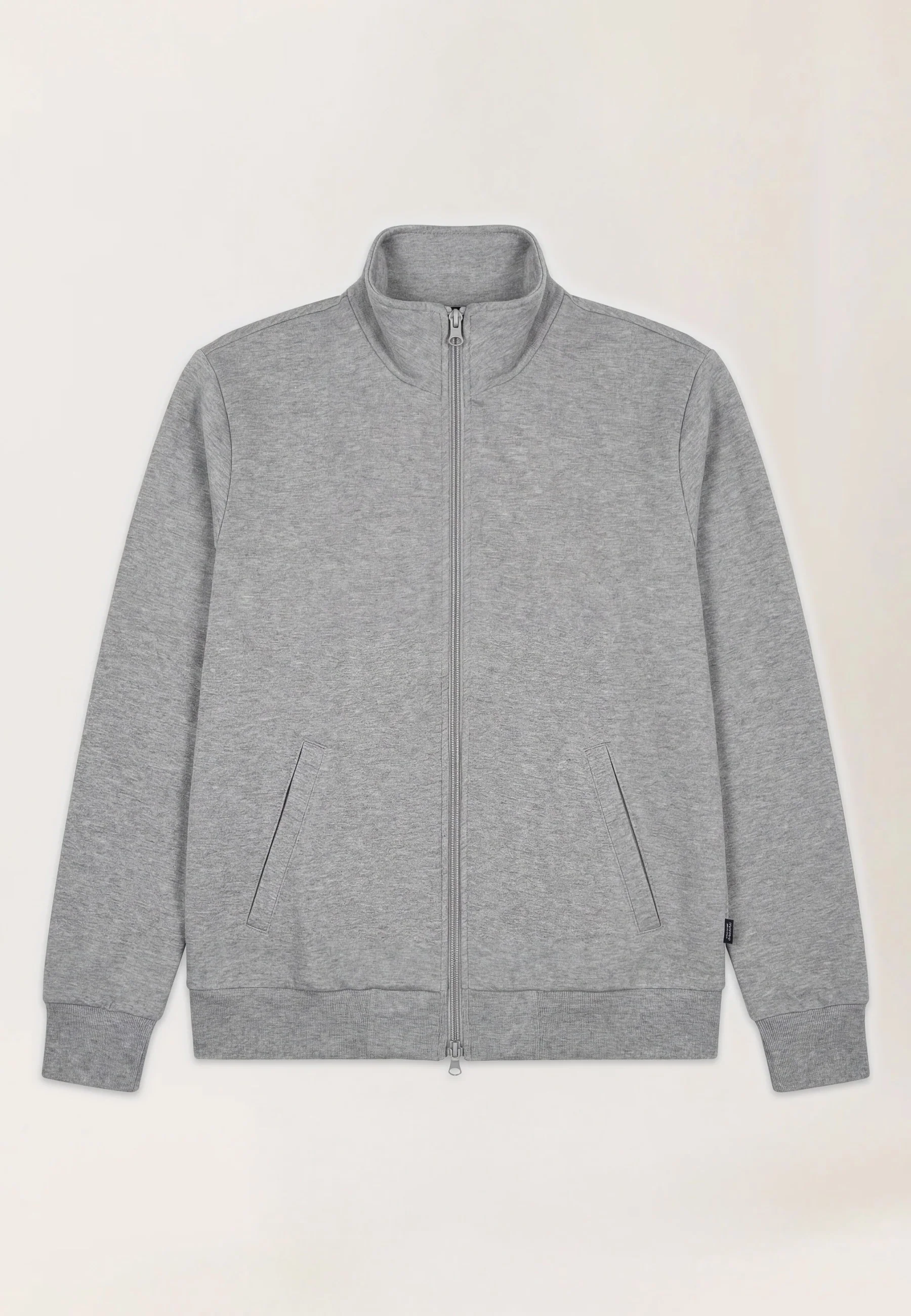 Zip-Up Interlock Sweatshirt With Stand Collar - Image 7
